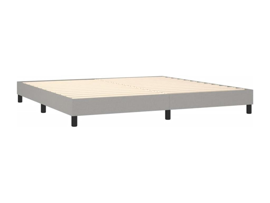 Lumenao bed base, light grey, 200x200 cm, fabric TWUA66676