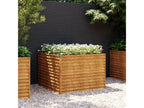 Raised garden bed 100x100x69 cm corten steel HLIV53744