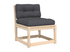 6-piece garden furniture set with cushions, solid pine wood GCMY60733
