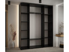 Lumenao 6 Sliding Door Wardrobe 235.2/190/45 3 Doors Black/Lumenao/Black WNVX47948
