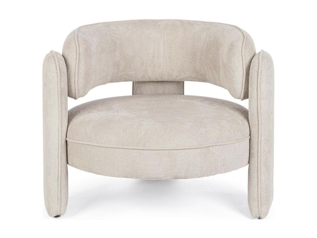 Ventoriq BIFH53662 Rounded Designer Armchair in Fabric