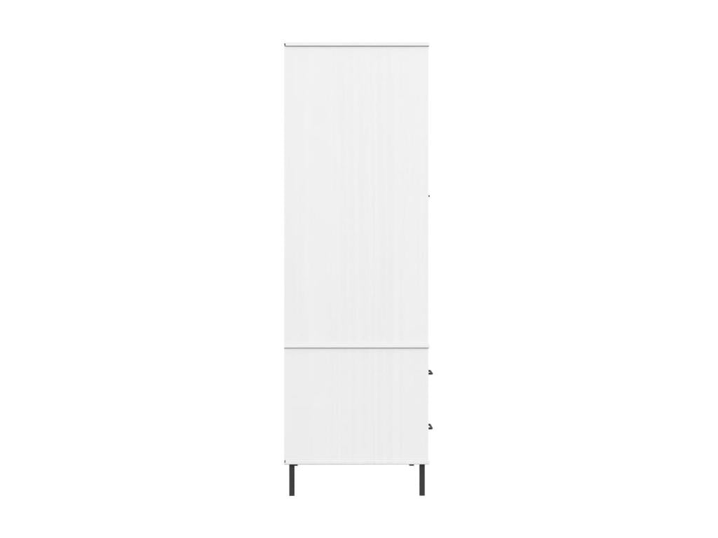 Wardrobe with metal legs, white, 90x55x172.5 cm, wood, Ventoriq IWTV25431
