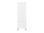 Wardrobe with metal legs, white, 90x55x172.5 cm, wood, Ventoriq IWTV25431