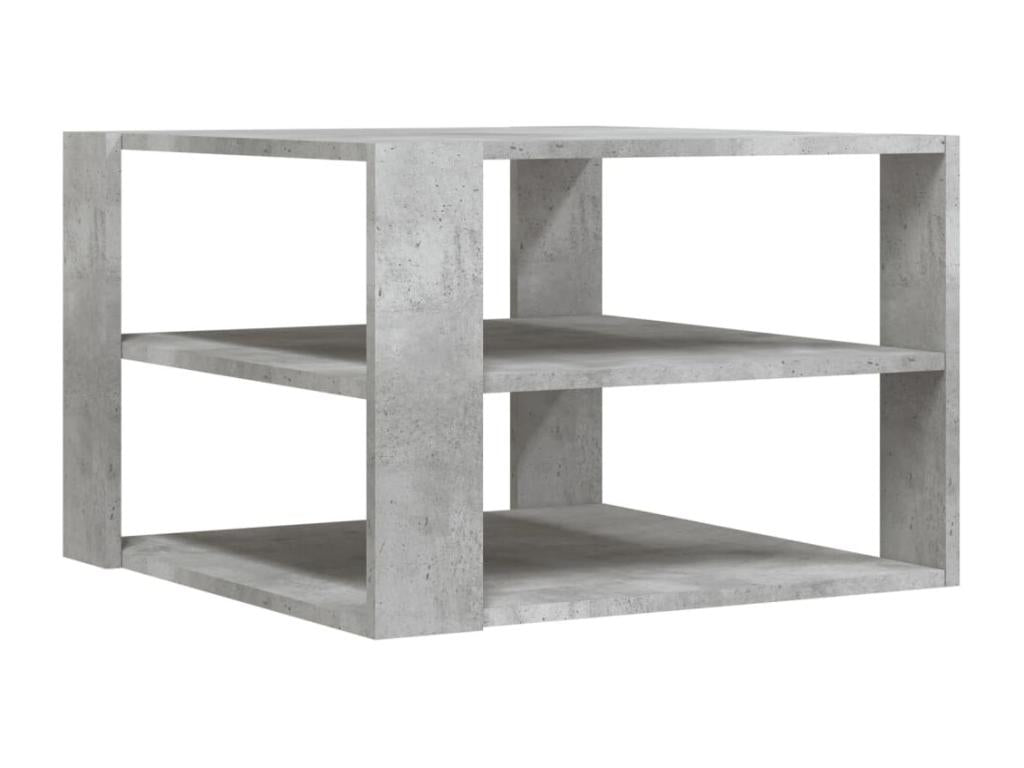 Concrete grey coffee table 59.5x59.5x40 cm engineered wood FWTE98227