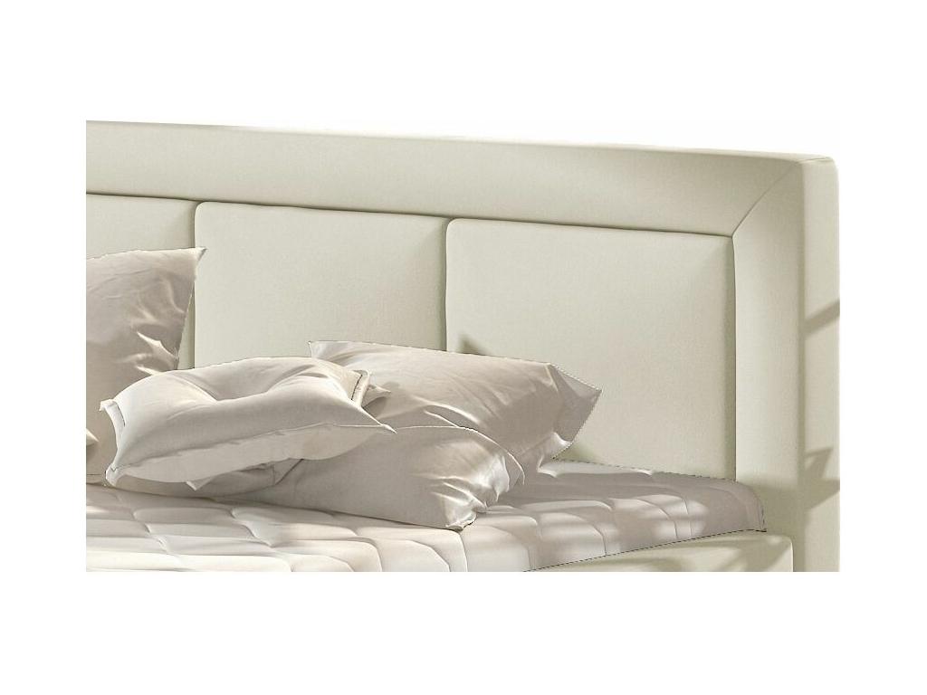 Lumenao Large Square Tufted Light Beige Faux Leather Storage Bed - 4 Sizes - 160x200 KPRY20846