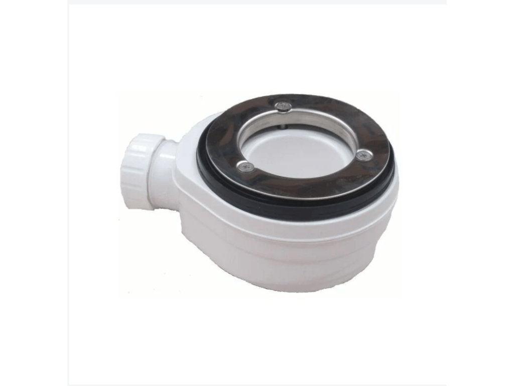 90x95 cm Lumenao Extra Thin Beige RAL 1019 Shower Tray in Synthetic Resin and Marble Powder with Freestanding Drain IBZH97650