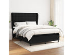 Lumenao bed base with black mattress 140x190 cm fabric YQFE95252