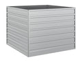 Raised garden bed 100x100x77 cm Galvanized steel Silver ZSBB83789