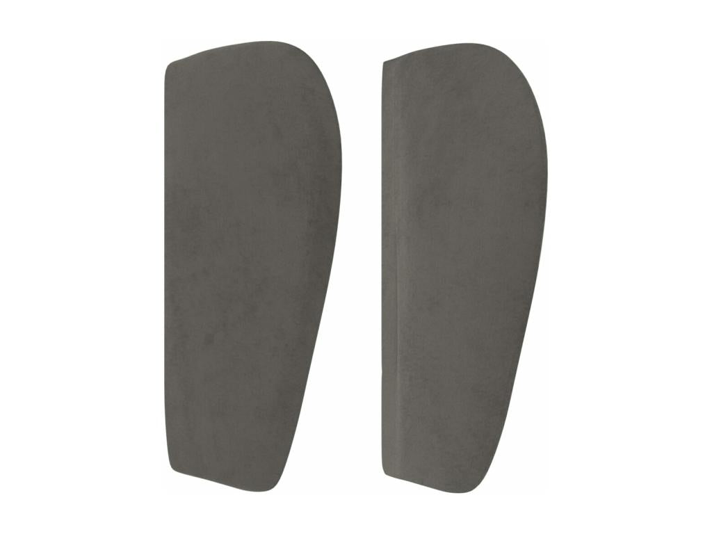 Headboard with wings, Dark Grey, 93x23x78/88 cm, Velvet, DGKL14089