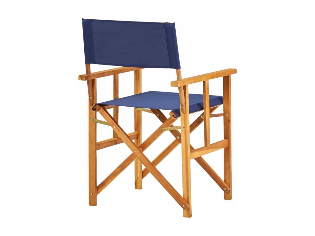 Lumenao solid wood director's chair, blue FWVG17545