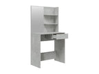 Dressing table with mirror, concrete grey, 74.5x40x141 cm, RCRH84037