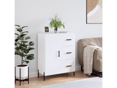 White sideboard 69.5x34x90 cm engineered wood LKII30306