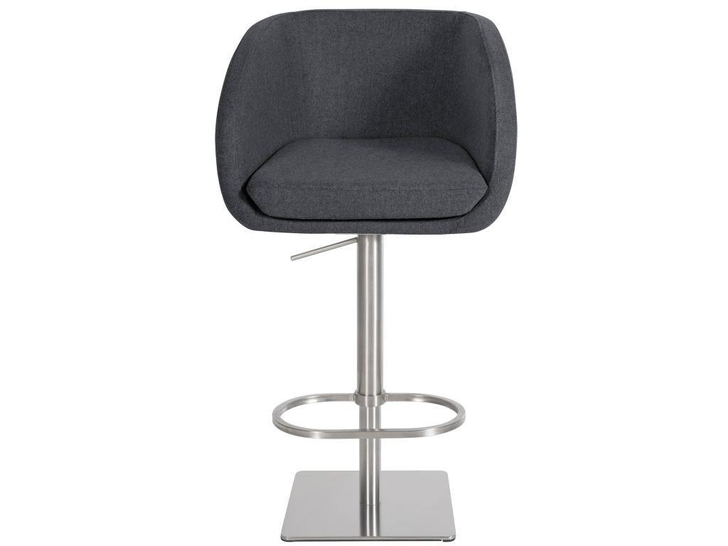 Bar stools - Felt / Metal - Grey - Lumenao SELR23709