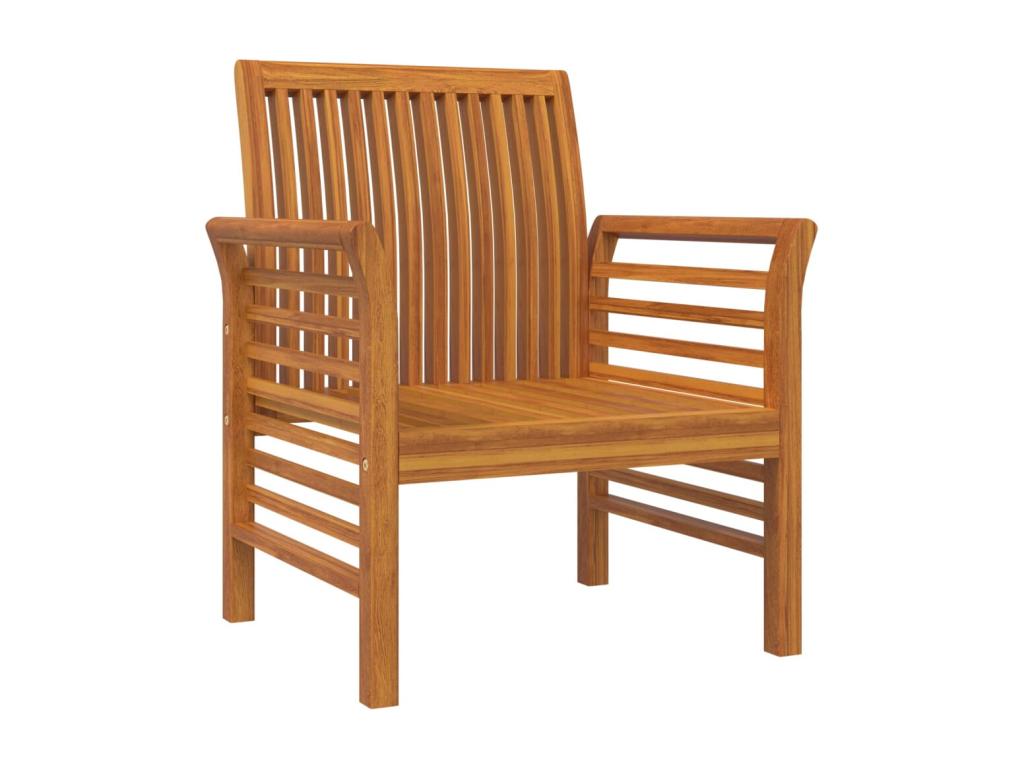 Lumenao Solid Wood Sofa Chairs with Dark Grey Cushions, Set of 2 QLMA33649