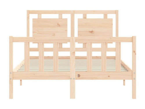 Bed frame with headboard 140x190 solid wood DAYZ82642