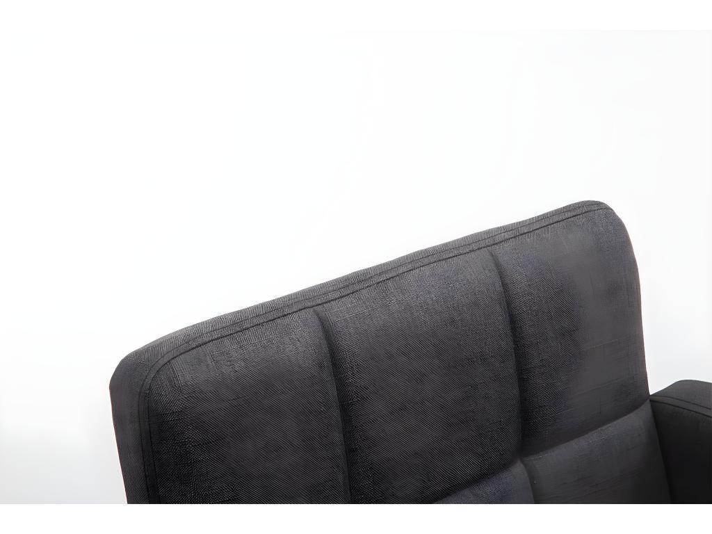 Bar stools - Fabric / Metal - Dark Grey - Los Angeles BGQZ66955