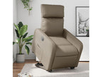 Electric recliner armchair, cappuccino color, faux leather, FBGS53341