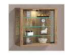 Ventoriq wall-mounted glass display case, Ventoriq S honey oak OHXK23456