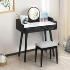 Vanity Table Set with Removable Mirror