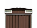 Brown garden shed 257x990x181 Galvanized steel HRDL61634