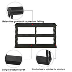 Console Table with 3-Tier Open Storage Spaces - N/A