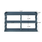 Console Table with 3-Tier Open Storage Spaces - N/A
