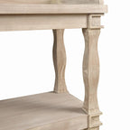 Console Table with 3-Tier Open Storage Spaces - N/A