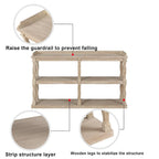 Console Table with 3-Tier Open Storage Spaces - N/A