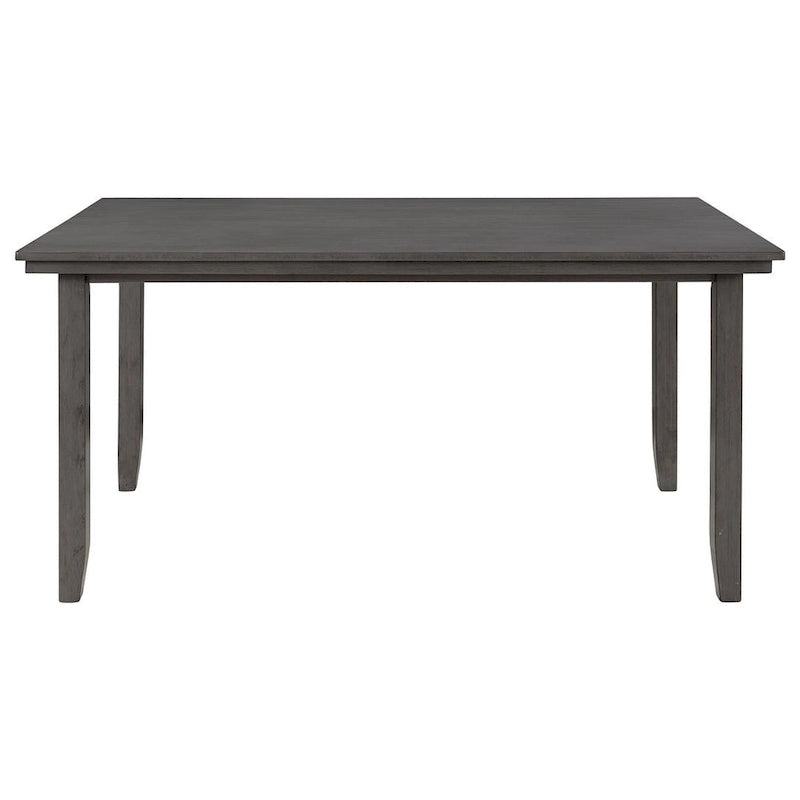 6 PCS Dining Room Table and Chairs with Bench, Rustic Wood Dining Set for 6