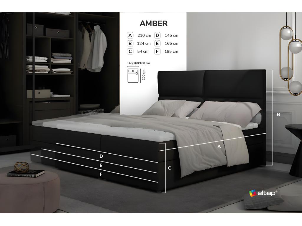 Lumenao Spring Clivia S Bed 140x200 / Fabric-Anthracite PYHS38213