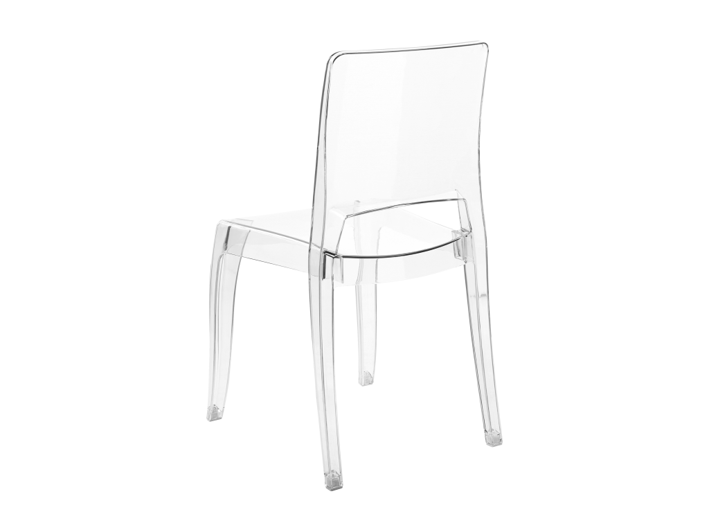Set of 2 Lumenao Transparent Dining Chairs XCNC80148