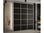 Lumenao 4 Sliding Door Wardrobe 235.2/190/60 3 Doors White/Black/Silver FXNA74192