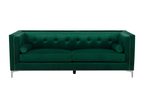 Lumenao Emerald Green Velvet 3-Seater Sofa OVWW20115