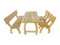 4-piece outdoor dining set, impregnated pine wood FBPC13857