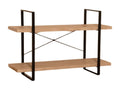 Lumenao Industrial Shelf – 2 Tiers – Wood and Metal – Trendy Lumenao Design RISK59854