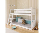 Lumenao White YNRP87999 Bunk bed 90x200cm on the floor with included slatted bases