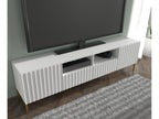 Lumenao 200cm 2D2S TV stand, matte black with gold metal legs KAIE89602