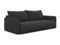 3-seater convertible sofa in chenille fabric - anthracite - Ventoriq TKDW84229