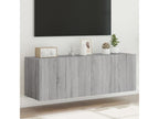 Lumenao 2-piece wall-mounted TV unit and LED lights, grey, 60x35x41 cm, VWKZ15290