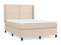 Upholstered bed base with Cappuccino mattress 140x190 cm TLVK37234