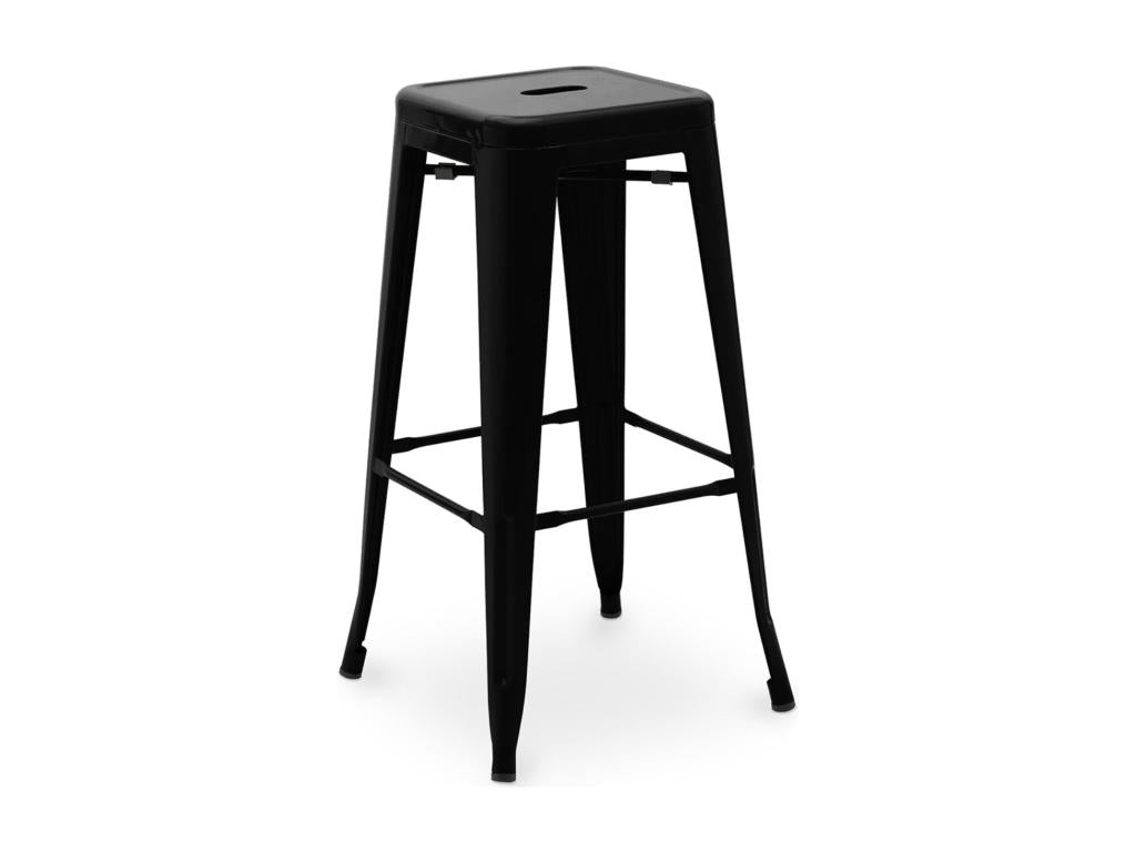 Ventoriq 76cm Reinforced Matte Steel Industrial High Stool -- Light Pink HLWC86331