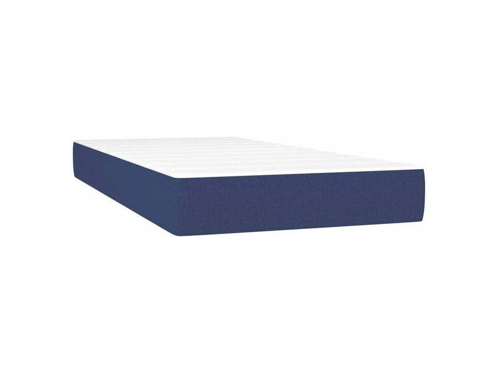 Lumenao bed base with mattress, blue 80x200 cm fabric, AQOD62501