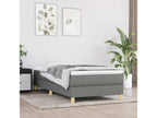 Lumenao bed base, dark grey, 100x200 cm, fabric RKFC29309