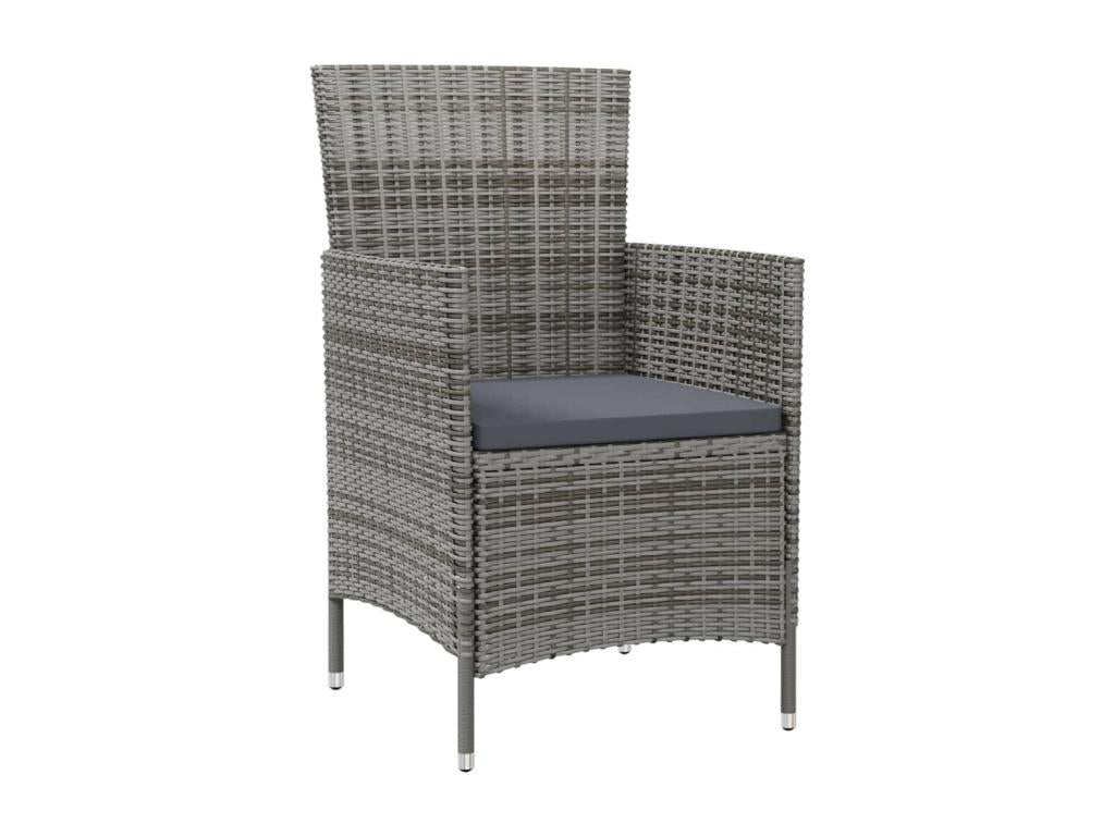 Lumenao NDBD25759 5-piece garden dining set and cushions in woven resin