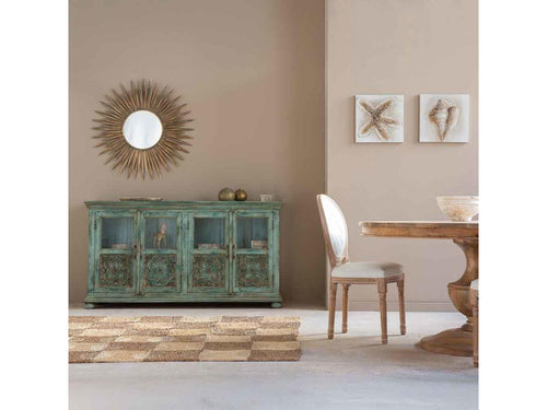 Blue wooden sideboard 170x40x90 XJZJ30327