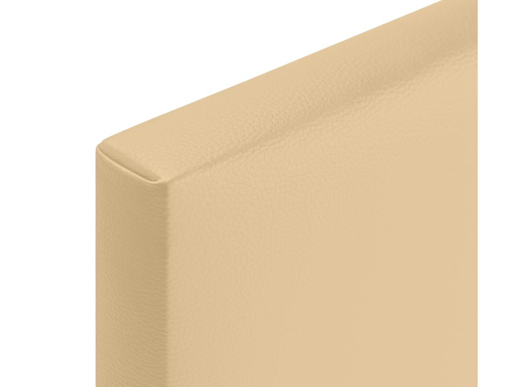 Lumenao Smooth Faux Leather Headboard 150x105cm with Legs for 150cm Beds - Vanilla UPMC64407