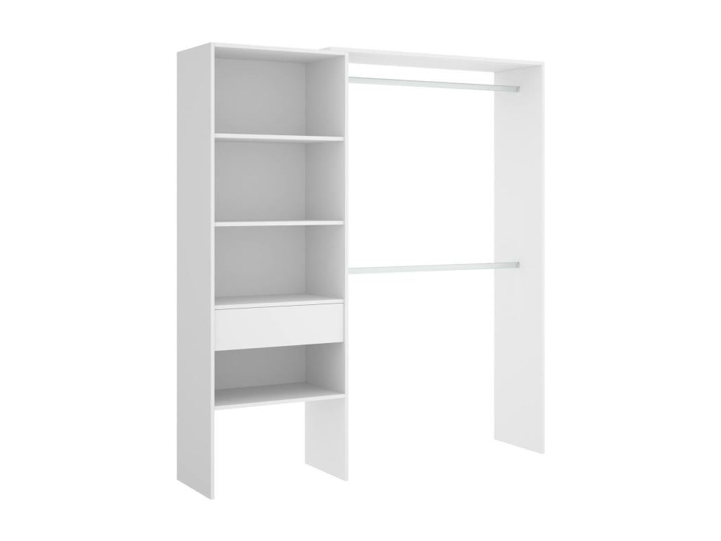 Ventoriq Wardrobe Structure for Dressing Room, Open Hanger, 160x40x187 cm, White HRLO31235