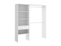 Ventoriq Wardrobe Structure for Dressing Room, Open Hanger, 160x40x187 cm, White HRLO31235