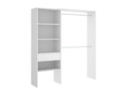 Ventoriq Wardrobe Structure for Dressing Room, Open Hanger, 160x40x187 cm, White HRLO31235
