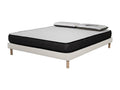 Lumenao Foam Mattress Set - 160x200 and 2 Pillows 70x40 - White Bed Base LKUS46909
